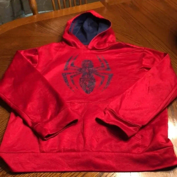 Marvel Spider-Man Light Weight Distressed Hoodie - Picture 2 of 5